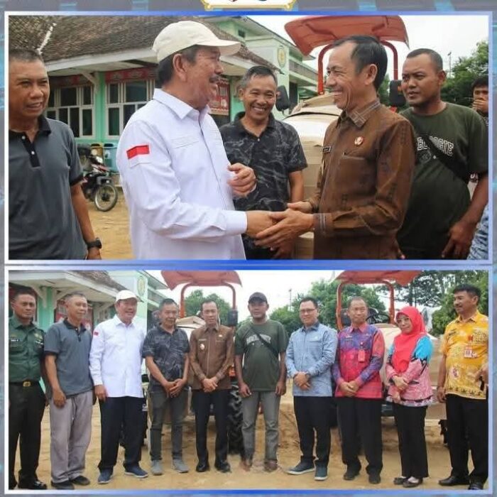 Wakil Bupati Lampung Utara, Romli, S.Kom., S.H., M.H., Terima Kunjungan Kerja Anggota DPR RI dan Serahkan Bantuan Traktor kepada Petani