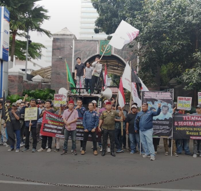 Ratusan Massa Asal Lampung Kembali Kepung Kejagung dan KPK, Desak Usut Tuntas SGC dan Skandal CSR BI