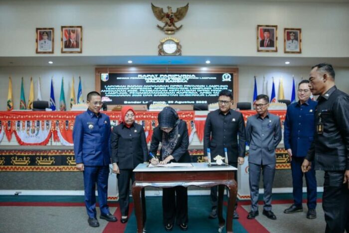 Pemprov Dan DPRD Provinsi Lampung Sepakati RAPBD 2026