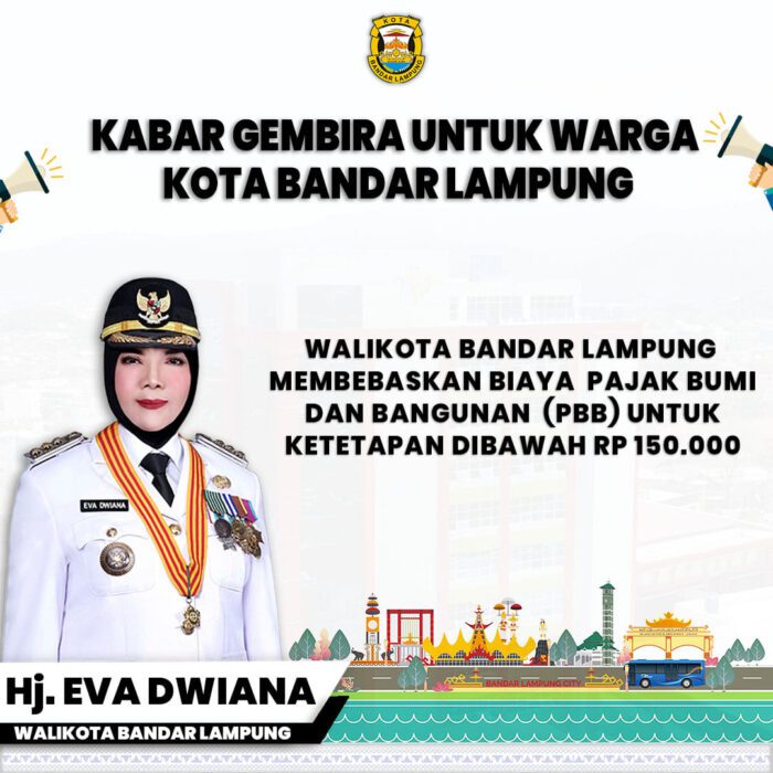 PBB di Kota Bandar Lampung Gratis, Ini Syaratnya !!