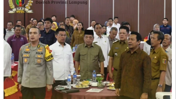 Anggota DPRD Lampung Hadiri Sosialisasi Pergub Tentang Pencegahan Konflik Sosial