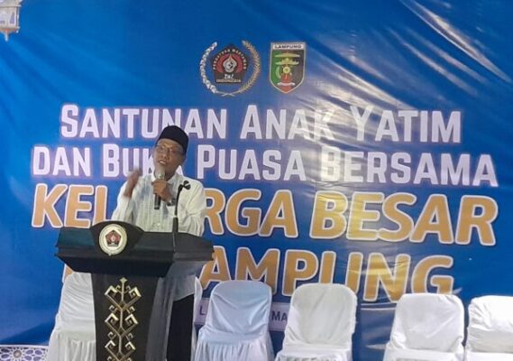 PWI Lampung Santuni Anak Yatim dan Perkuat Peran Jurnalisme